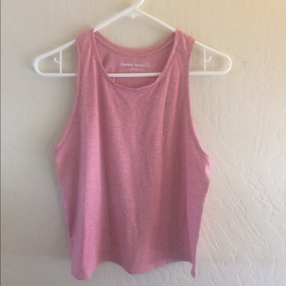 Outdoor Voices Women’s Sweatee Tank Top in pink